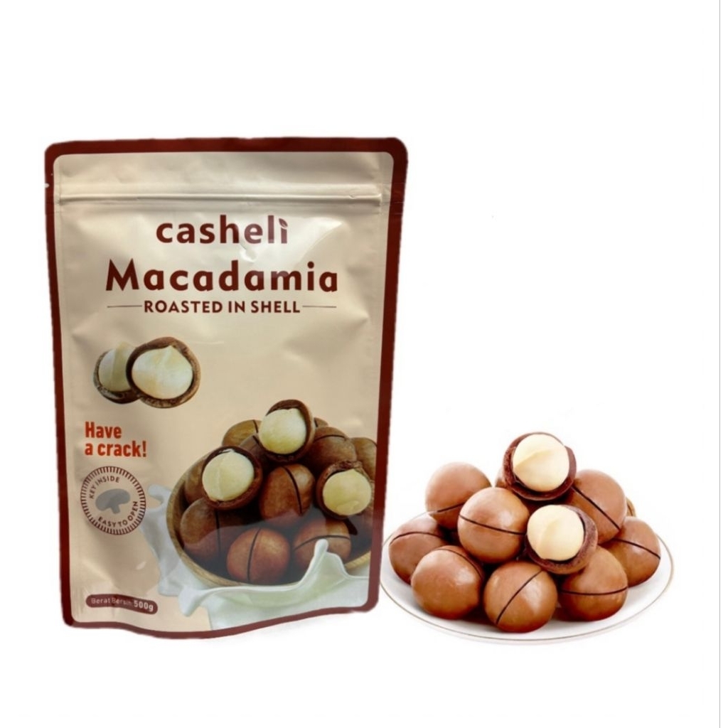 

CASHELI MACADAMIA ROASTED IN SHELL 250 GRAM