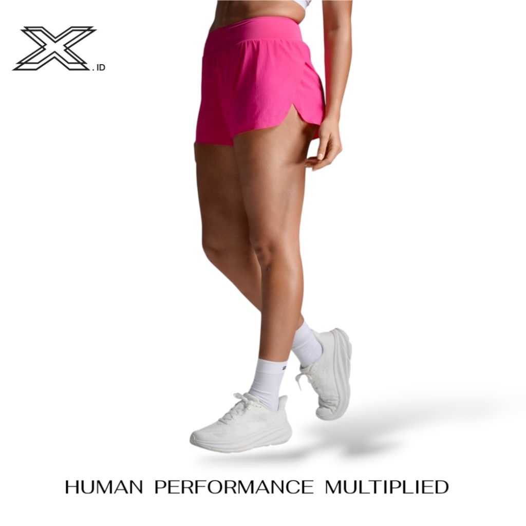 2xu Light Speed Hi-Rise 3 Inch Shorts Fuchsia Fuchsia Reflective
