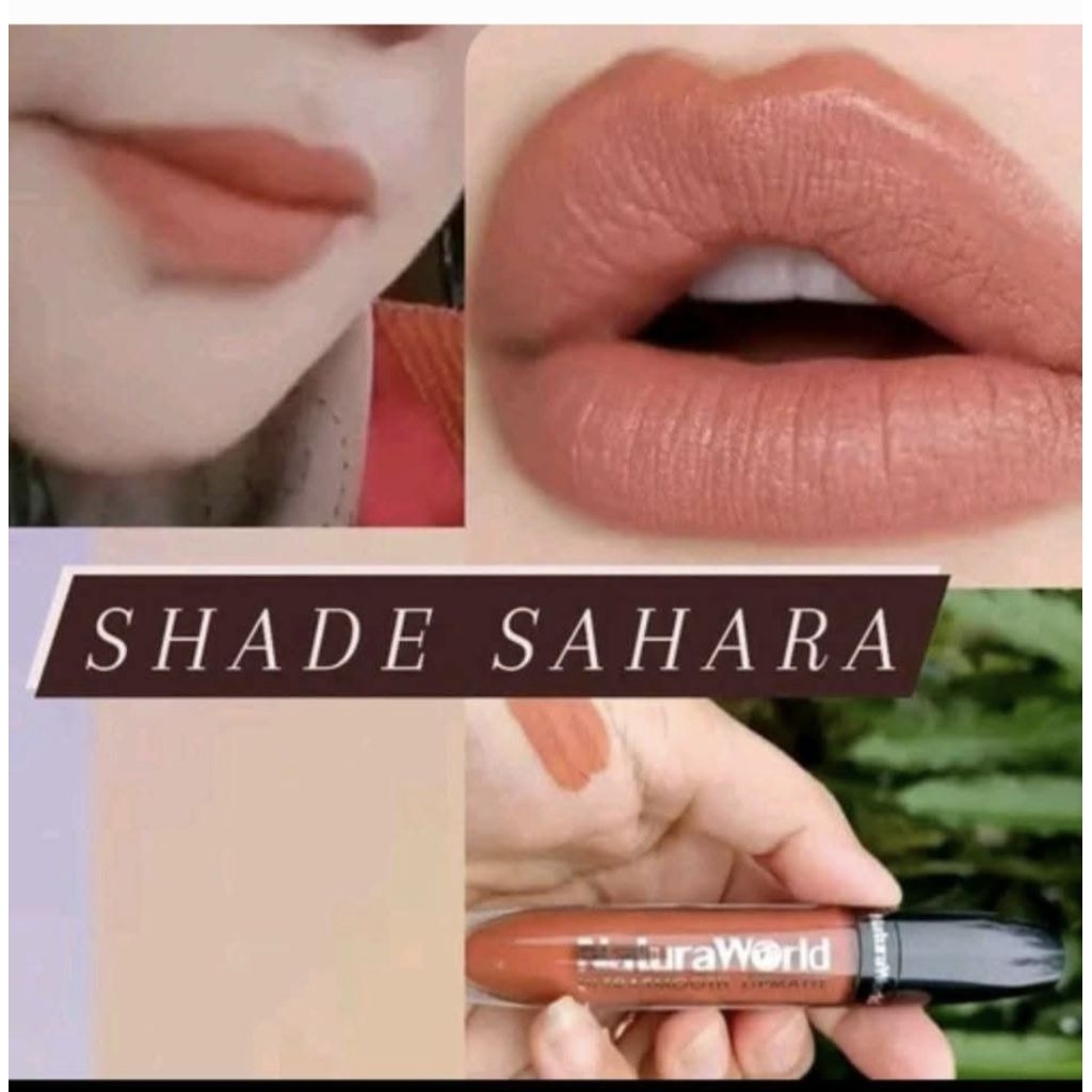 (Warna Best Seller) Lipmatte Naturaworld Shade SAHARA#lipmatte tahan 12jam#