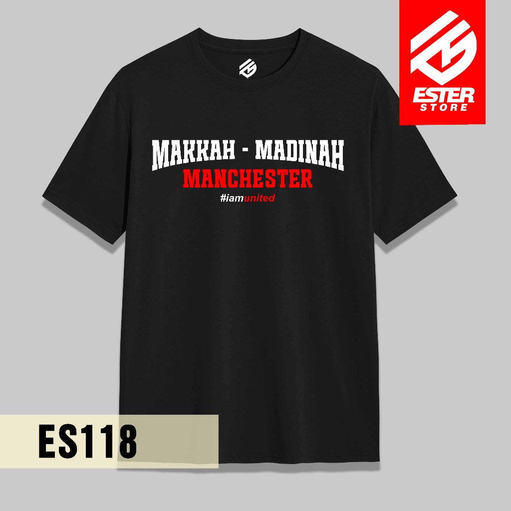 Esterstore.id ES118 – Kaos Makkah Madinah Manchester