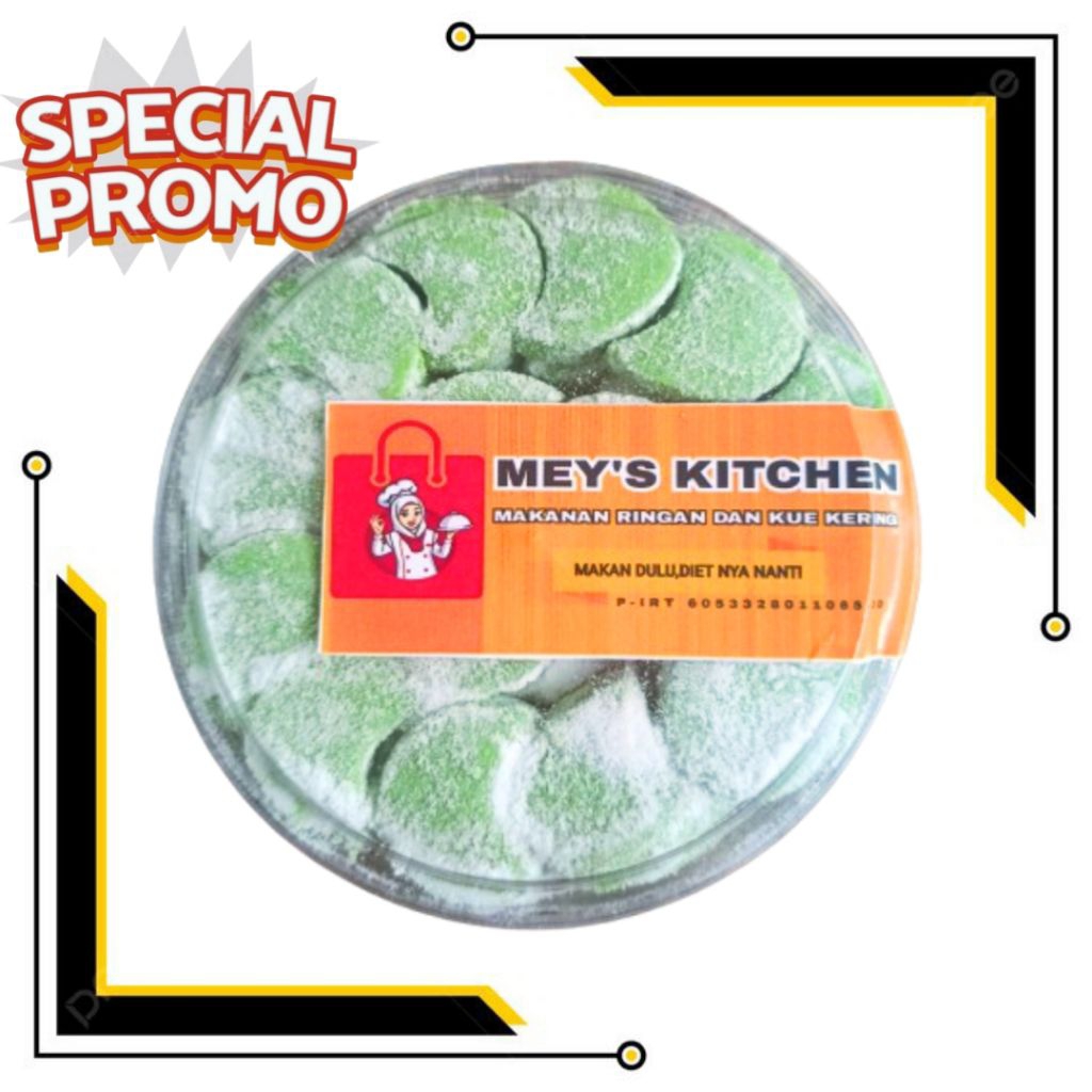 

Kue Kering Putri Salju Rasa CocoPandan | 310 Gram