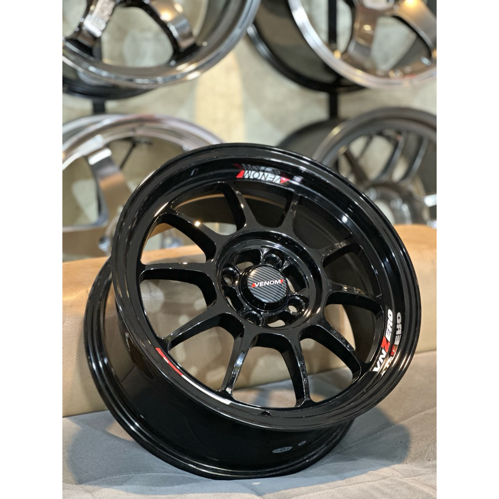 Velg Venom Zero Black Gloss R16 Jf Luxury Baru