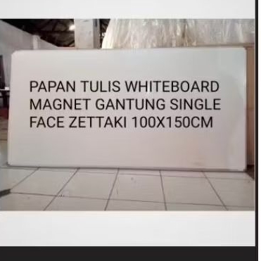 

PAPAN TULIS WHITEBOARD MAGNET GANTUNG SINGLE FACE ZETTAKI 100X150CM