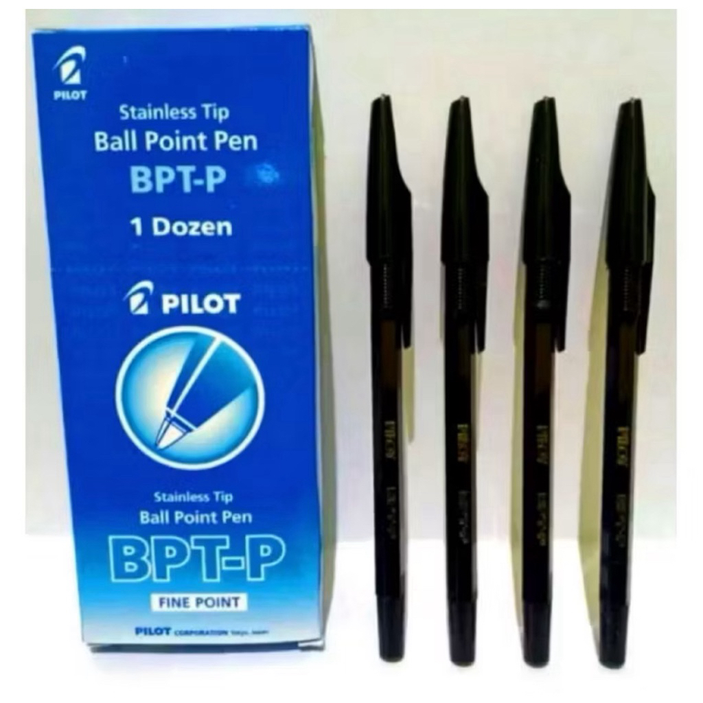 

Pulpen Pilot BPT-P fine point warna hitam per box isi 12