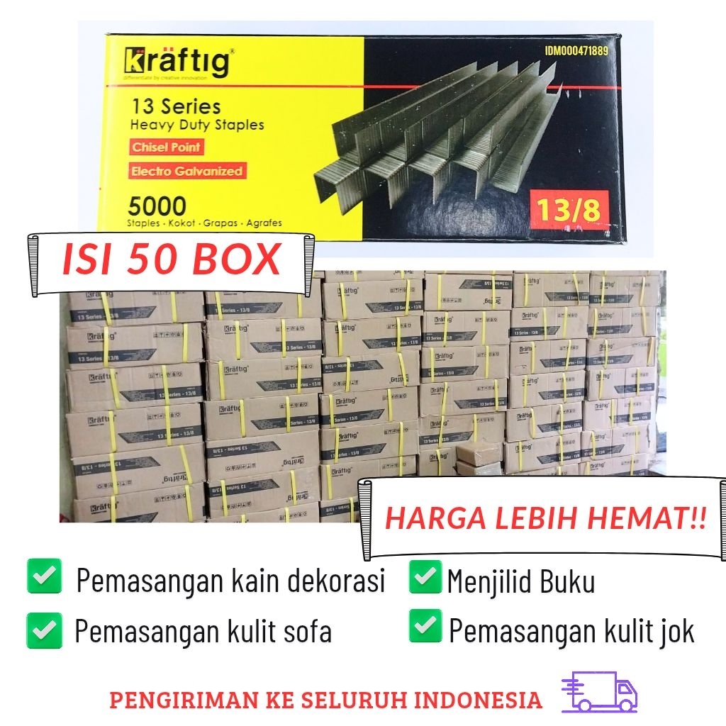 

Isi Staples 13/8 isi 50 Box