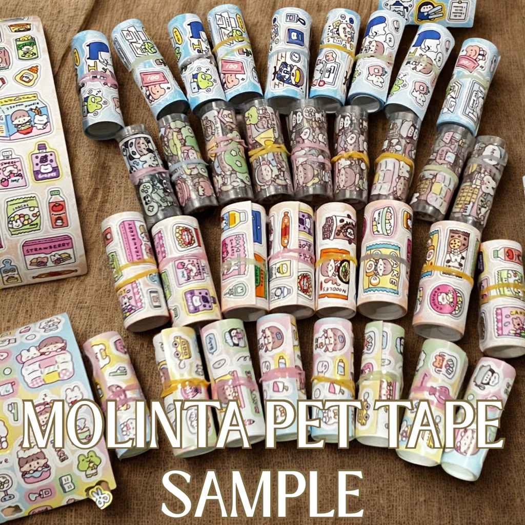 

washi tape / die cut tape molinta daily work / snack ( sample )