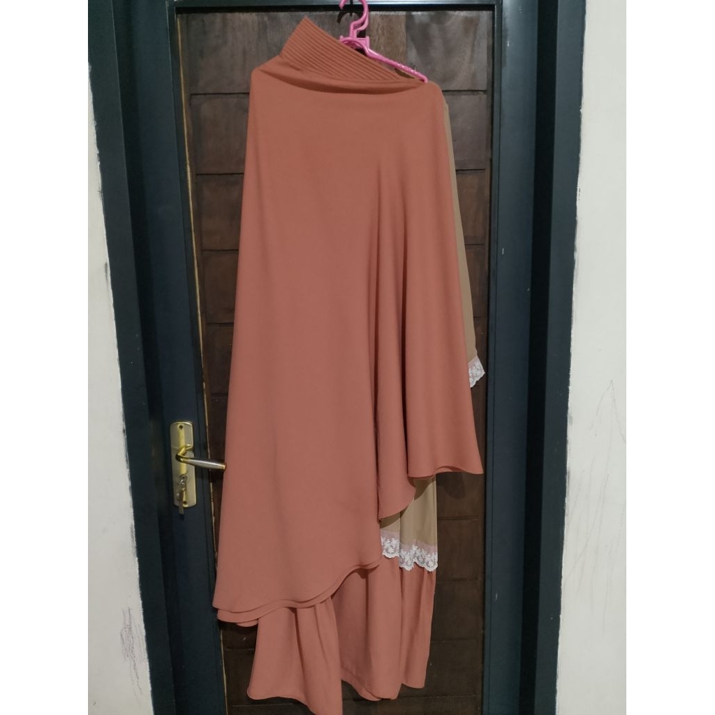 Preloved gamis set renda by Zanuba