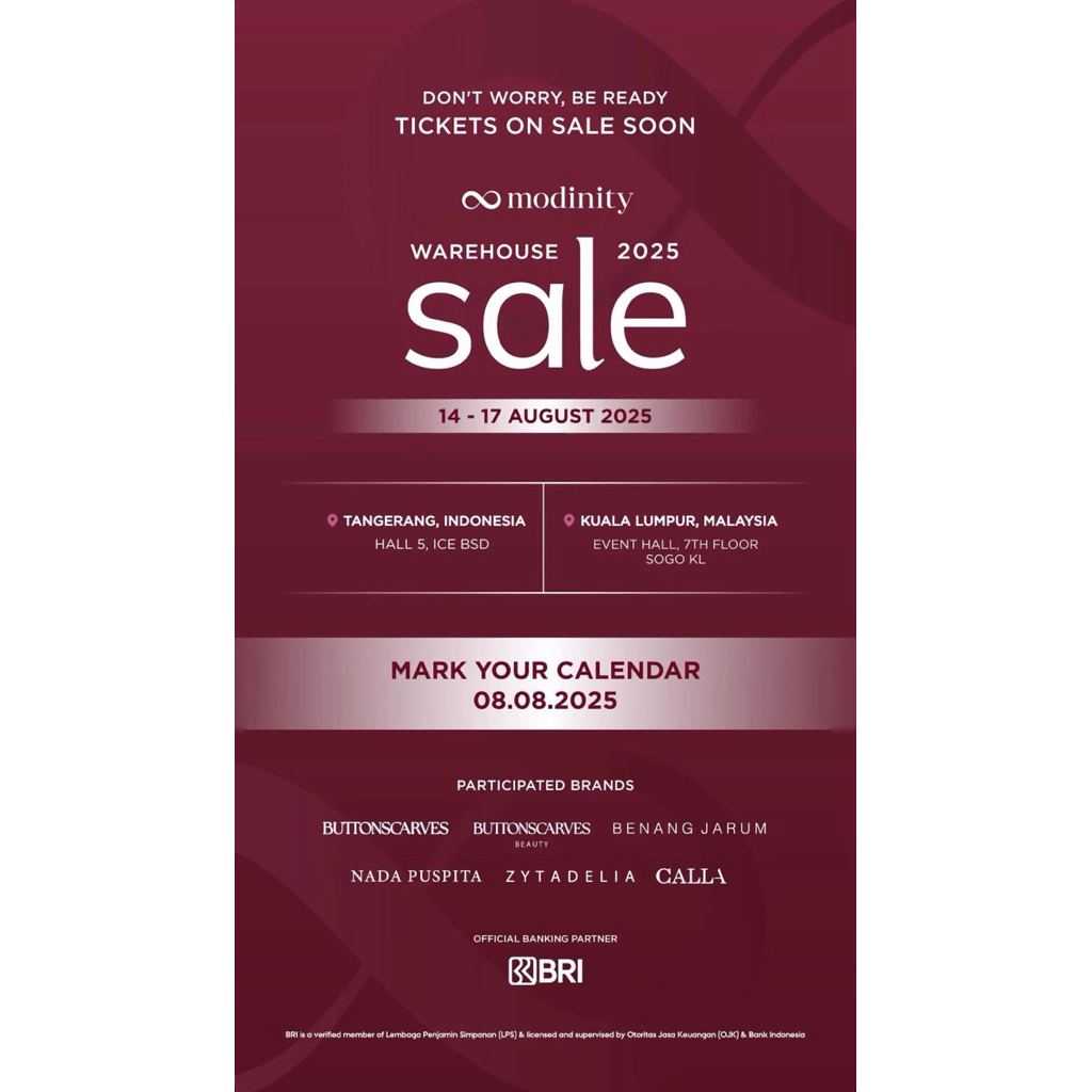 Warehouse Sale Buttonscarves BenangJarum 2025