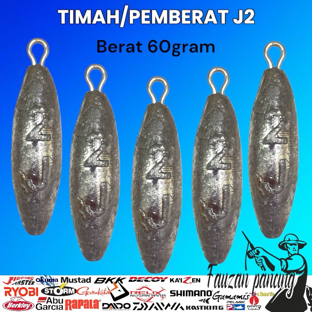 Timah J2/Pemberat J2 Murah/Pemberat Pancing/Samarinda/Kalimantan