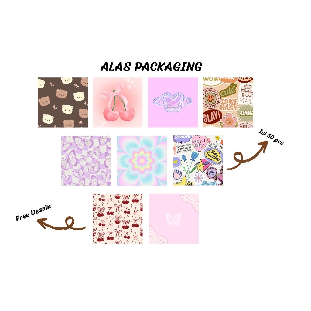 

(Isi 50 pcs) Alas packaging / Alas packing aksesoris - Alas packing gantungan - Alas packing olshop