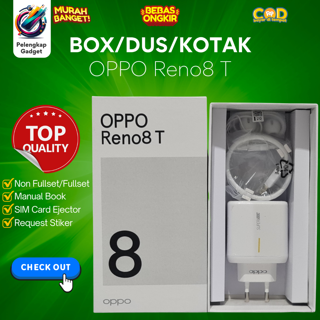 

BOX/DUS/KOTAK OPPO Reno8 T (CHARGER SUPER VOOC 65w ORIGINAL)