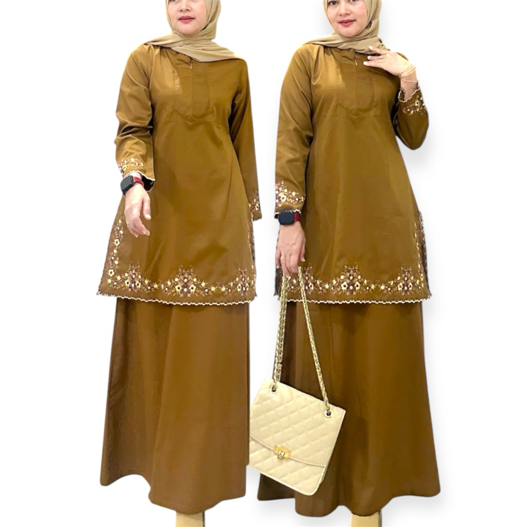 Setelan Rok Pemda Bordir ASN PDH Gamis Malaysia Pemda || pakaian wanita || seragaman kantor || Baju 
