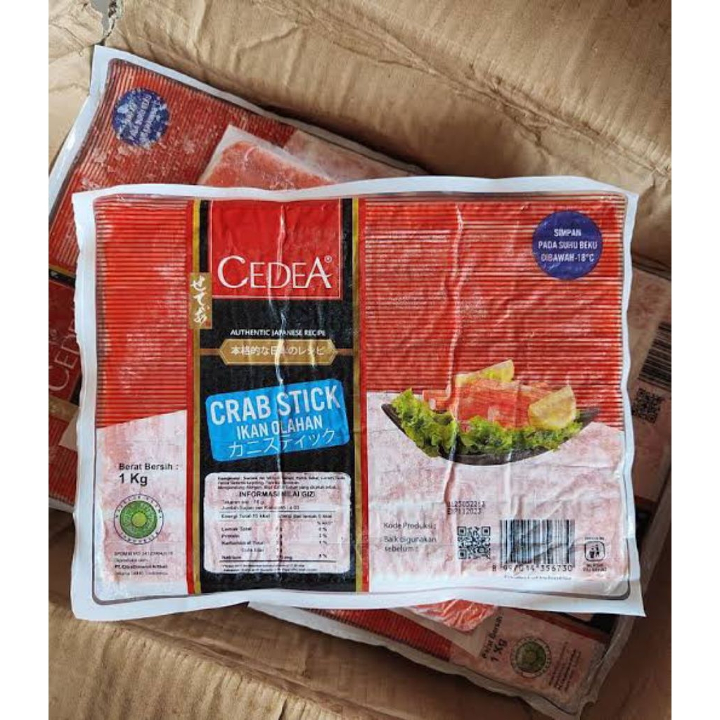 

Cedea Crab Stick olahan 1kg (Frozen Food)