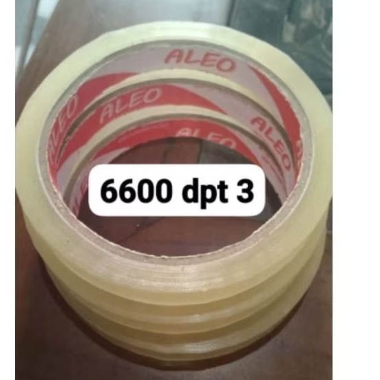 

Lakban Isolasi 12mm x 72m / Selotip 12mm x 72 Meter ALEO