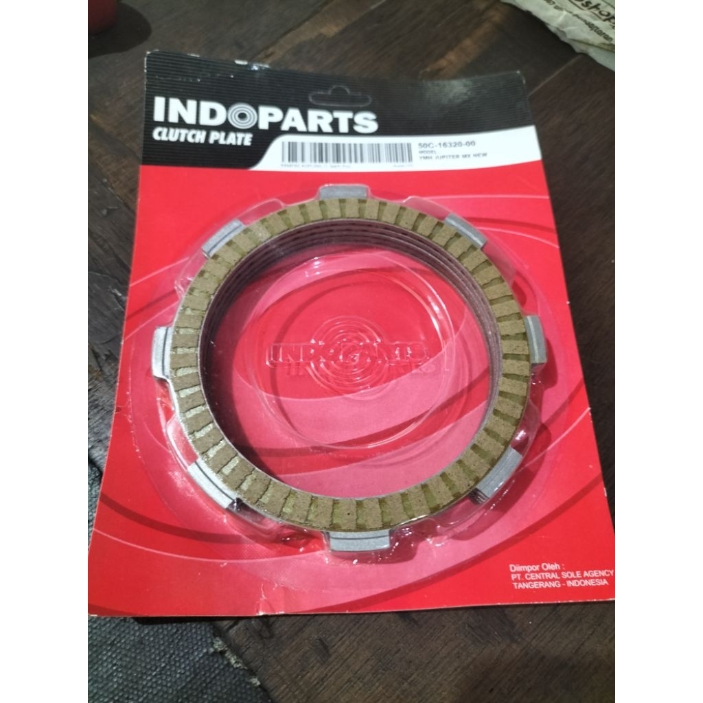 kampas kopling Indoparts 50C Jupiter Mx new 135cc