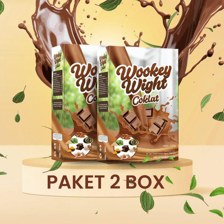 

PALING MURAH!!! 2 BOX Wookey Weight Susu Penggemuk Badan Rasa Coklat Chocolate 2 Paket