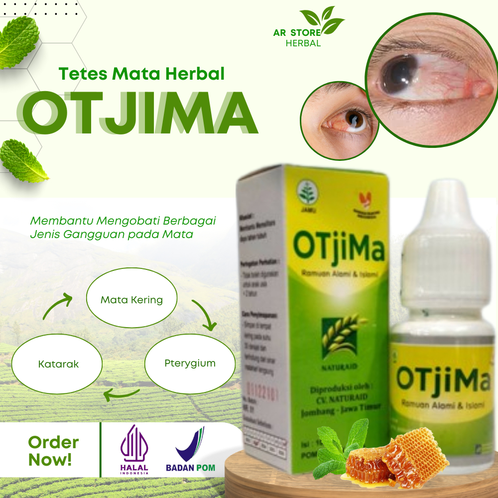 Tetes Mata Herbal OTJIMA – Obat Pembersih Lemak di Mata, Hilangkan Pterigium & Floaters