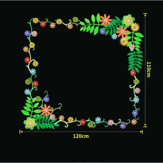 Dekorasi Papan Tulis Budaya Kerajinan Busa EVA 3D Stiker Dinding Hiasan Kelas SD
