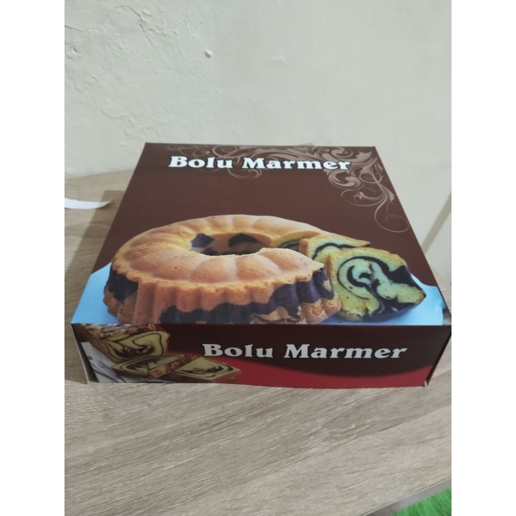 

Box/dus kue bolu marmer isi 50pcs