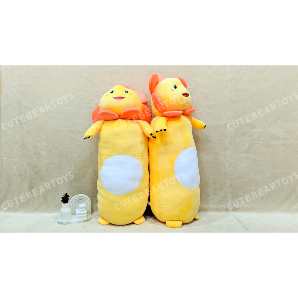Guling Nailoong MINISO Bunga Orange Bahan Spandex Premium Lembut Size Jumbo