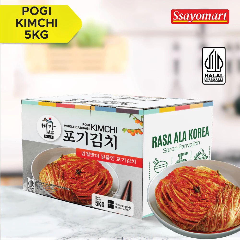 

POGI KIMCHI Sawi Fresh / Kimchi Halal / Kimchi Korea 5KG - Makanan Korea