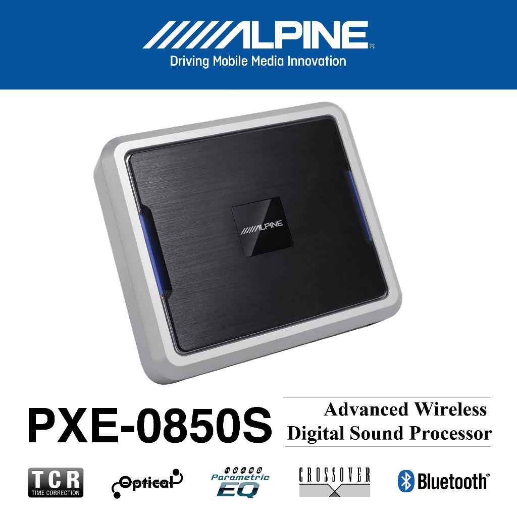 ALPINE DSP Processor Car Audio 8 Channel Amplifier Sound System Mobil Premium Hi-Res Sound PXE-0850S