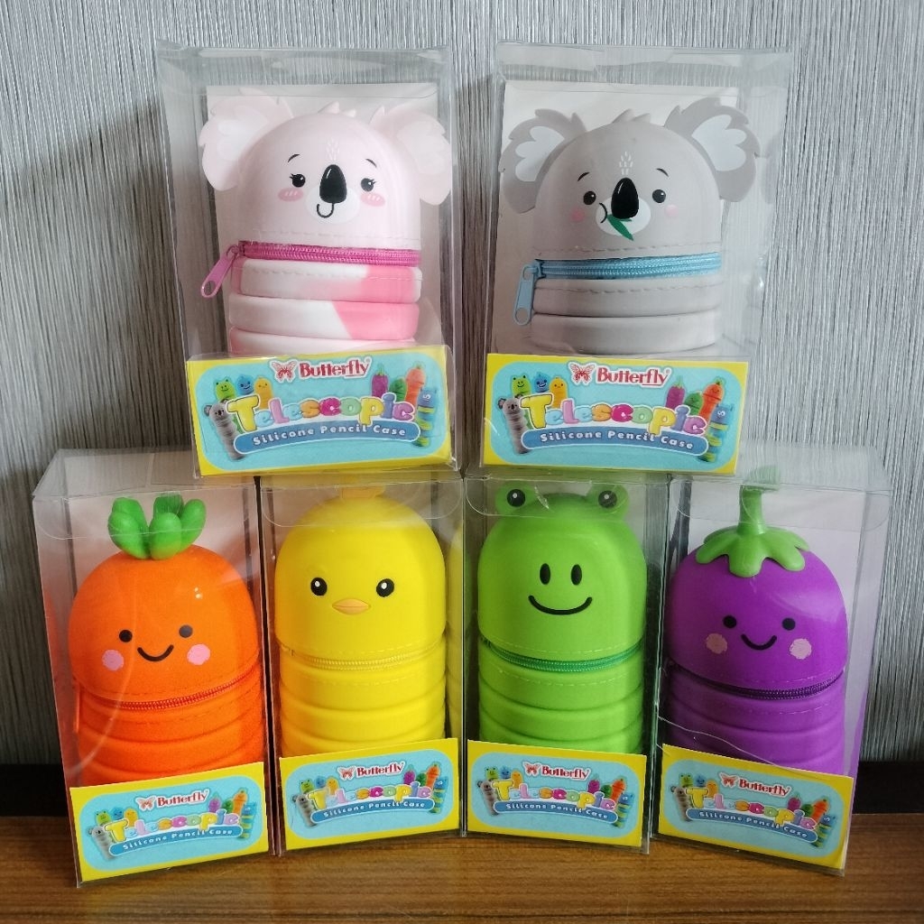 

Kotak Pensil Butterfly Telescopic Silicone/ Pensil Case / Tempat Pensil (per 1 pcs)
