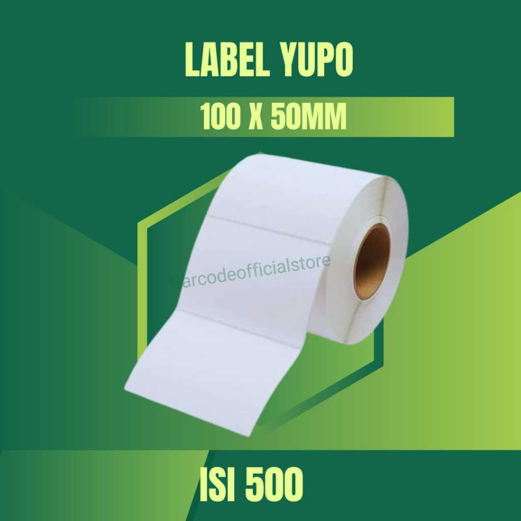 

STIKER YUPO 100X50 MM ISI 500 PCS - LABEL YUPO 100X50 - Synthetic Label Barcode 100 X 50 MM ISI 500