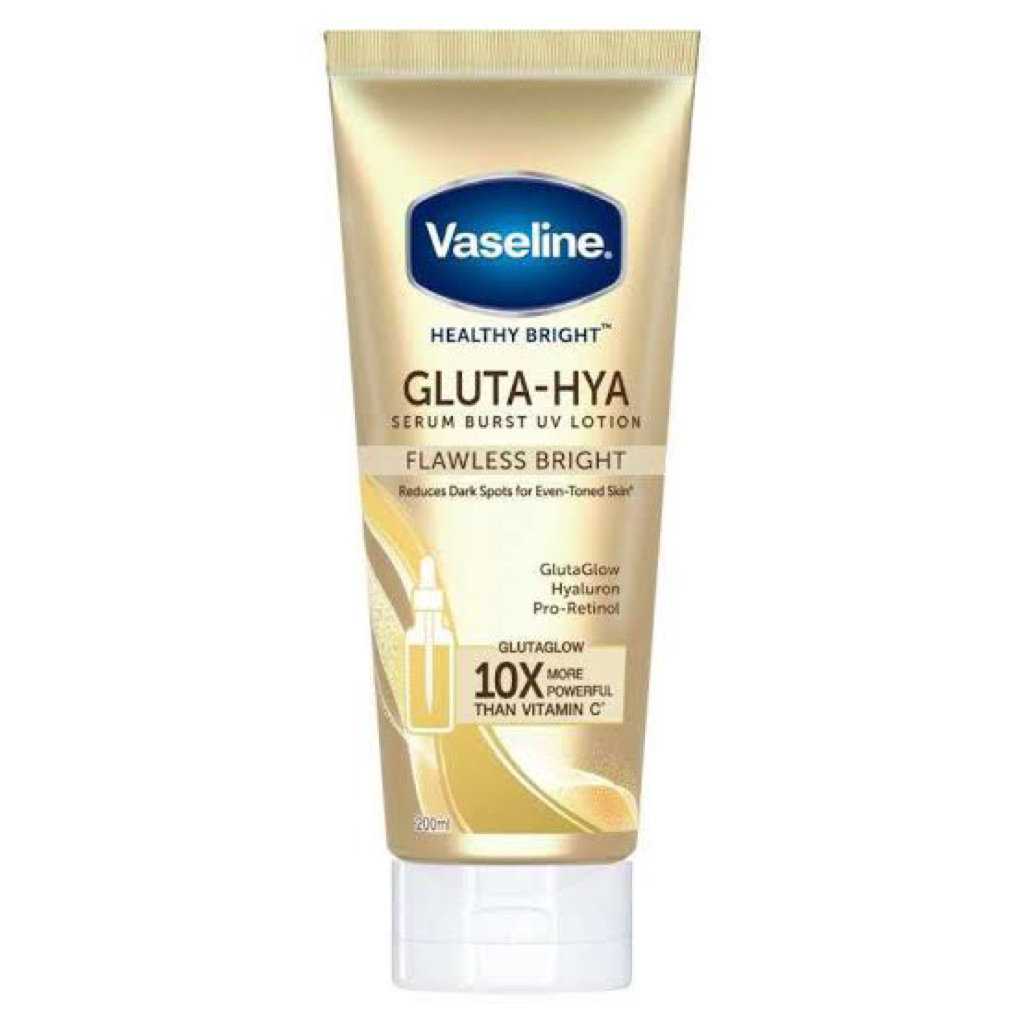 Vaseline Golden Healthy Bright Gluta Hyaluron Pro-Retinol Serum UV Lotion Flawless Bright 200ml