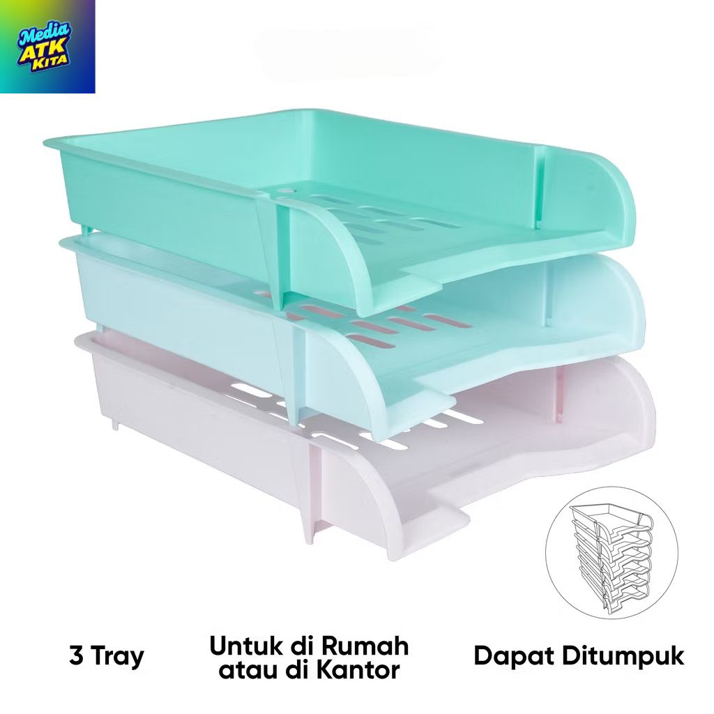 

Document Tray Wadah Dokumen 3 Tingkat Combo DTFP 2003