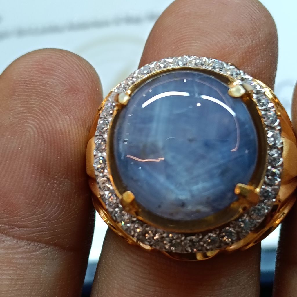 blue sapphire Ceylon srilanka jumbo 23crt