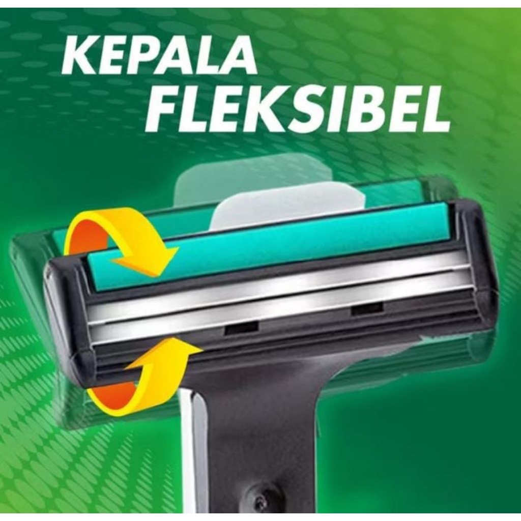 GILLETTE VECTOR 3 MATA PISAU / PISAU CUKUR KUMIS PRIA TERSEDIA JUGA REFILL