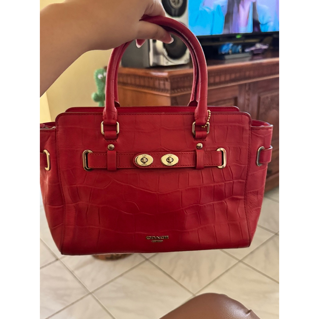 preloved coc handle sling bag warna merah