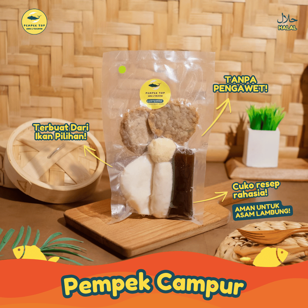 

Pempek Campur Palembang Asli | Kulit Lenjer Kapal Selam Adaan | Frozen Food Oleh Oleh Tinggal Goreng