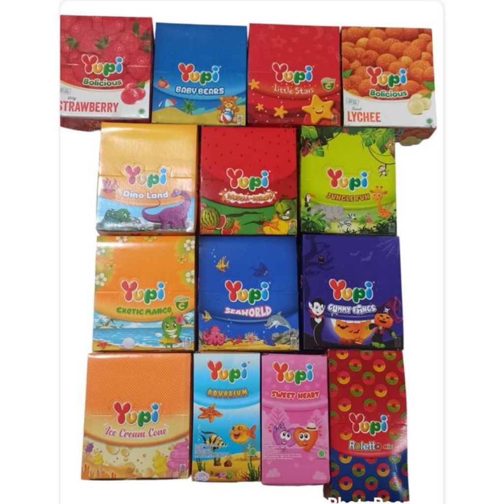 

Permen Yupi Box isi 24pcs All Varian @6gr
