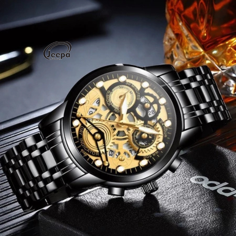 Jam Tangan Pria Fngeen 4088 Terbaru Model Gaya Casual Antik Keren Kekinian