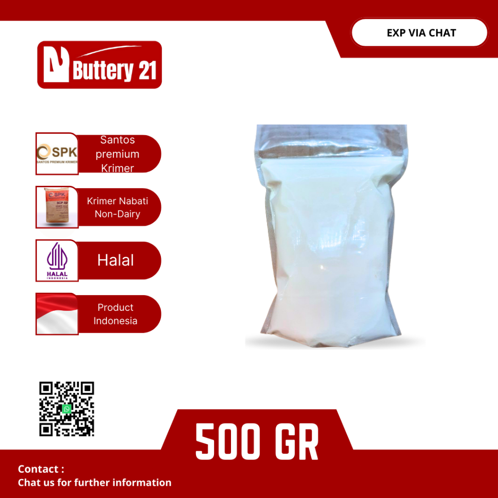 SANTOS PREMIUM KRIMER SCP 32F 500 GR/ KRIMER NABATI NON-DAIRY CREAMER/SANTOS KRIMER