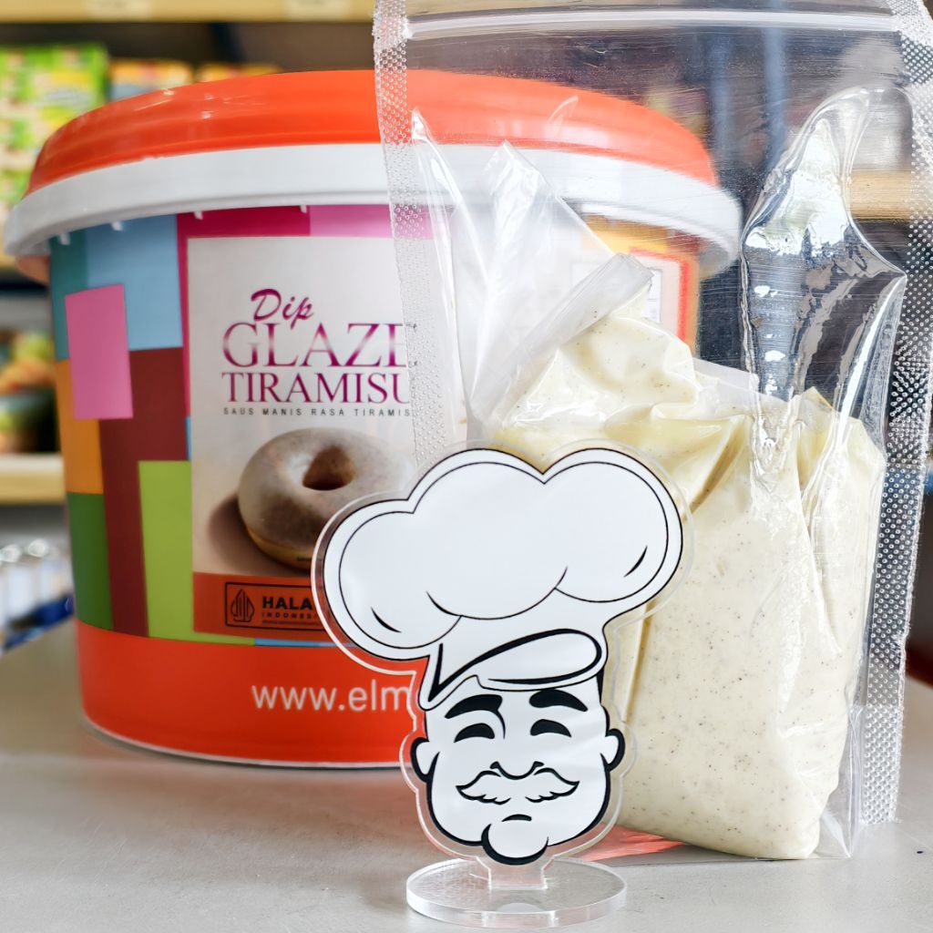 

Elmer Glaze Tiramisu 250Gr / Topping Donat Tiramisu / Dip Glaze Tiramisu Elmer