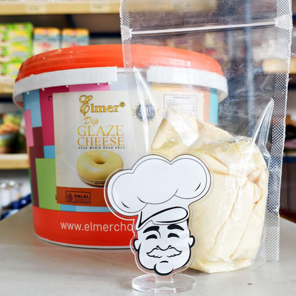 

Elmer Glaze Keju 250Gr / Topping Donat Keju / Dip Glaze Cheese Elmer