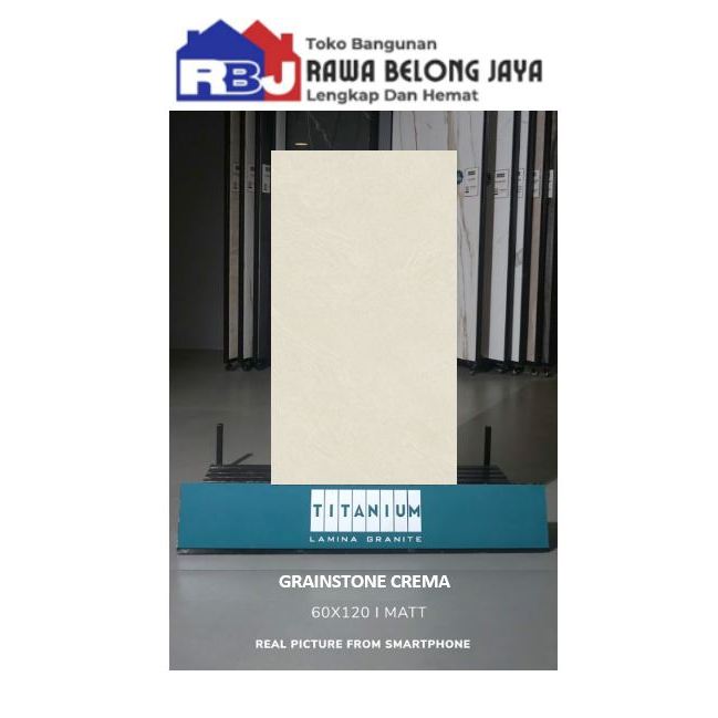 Granit Titanium Grainstone Cream 60x120 Matt