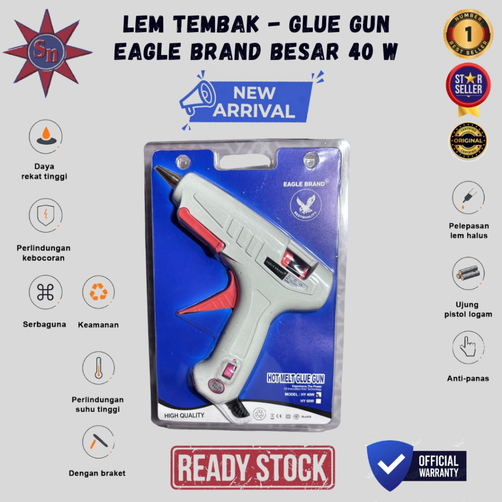 

Lem Tembak - Glue Gun Eagle Brand Besar 40 W - Premium Product