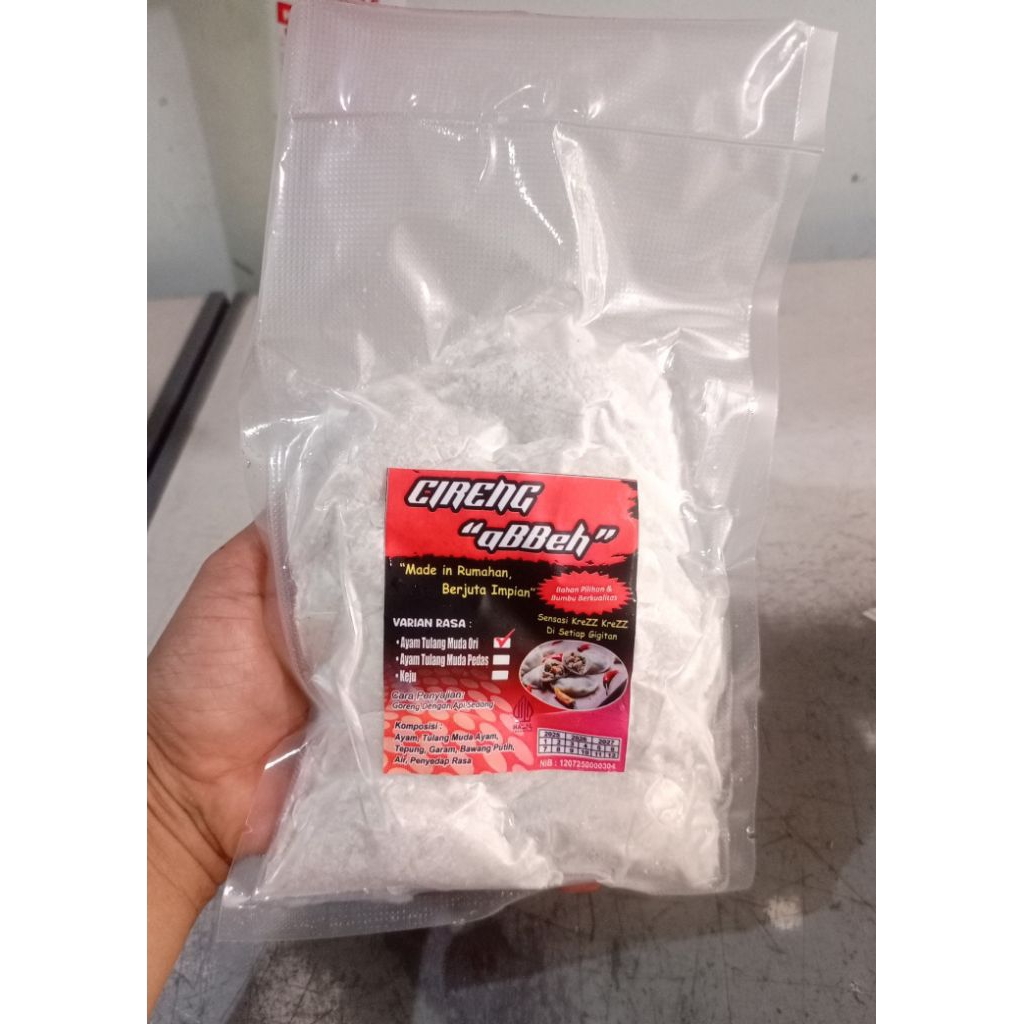 

Cireng Tulang Rangu Ori/Pedas/Cireng isi keju