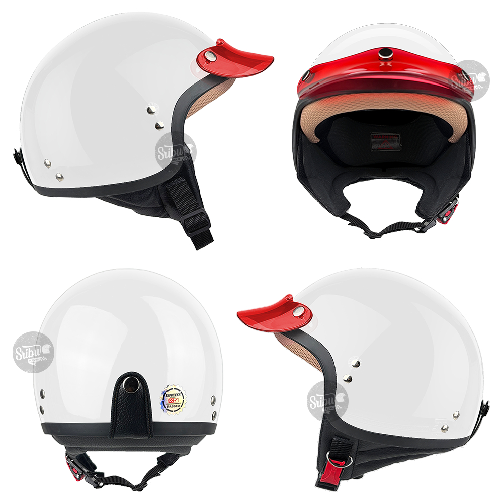 Ferkanada - Helm Retro Vintage Shorty Air Unisex Helm Chips Cetok Classic