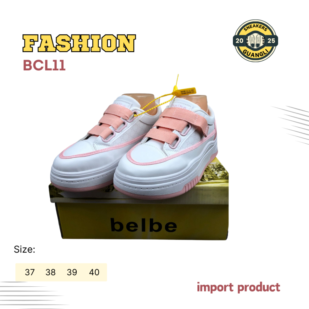 SNEAKERS Wanita Fashion belbe BCL11 / Sepatu Wanita Casual Coffee / Sepatu VPC Nyaman