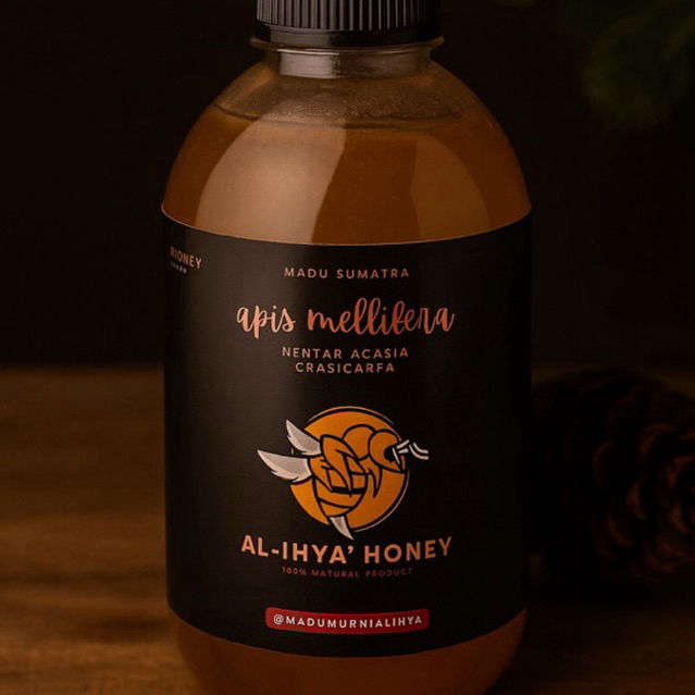 

Madu hitam manis nektar akasia asli sumatra al ihya honey kemasan 1 kg apis melliferra 100% natural produk Herbal