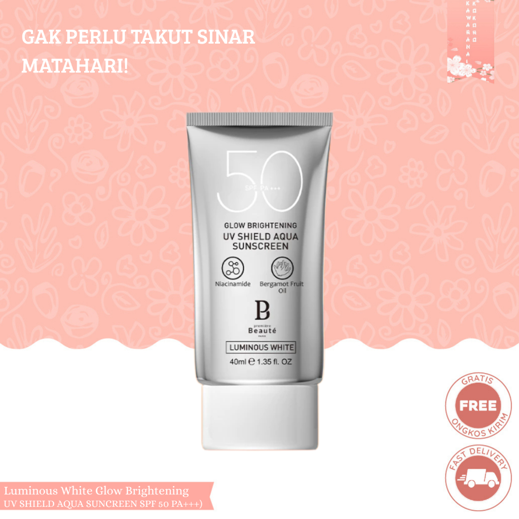 READY STOK [ORIGINAL +BPOM ] Premiere Beaute Sunscreen (SPF 50 PA+++) 40ml Sun creen wajah UV Shield