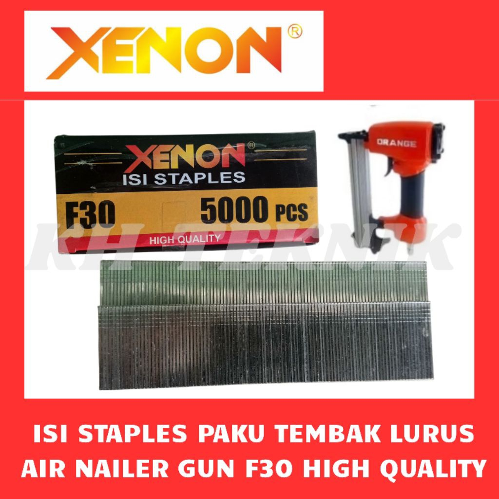 

REFFIL NAILER GUN STAPLER ISI STAPLES PAKU TEMBAK F30 / PACK 5000PC ORIGINAL