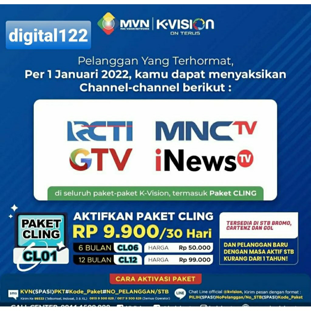 paket K-vision, lengkap, CLING/ BEIN SPORT/ PAKET JUARA/  PAKET SPOTV/ PAKET HANACARAKA/MVP/GOLO,&PA