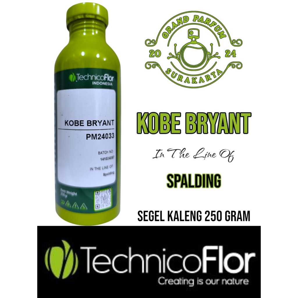 KOBE BRYANT ~Spalding~ BY TFI BIBIT PARFUM MURNI KEMASAN SEGEL KALENG 250 GRAM ( ORIGINAL )