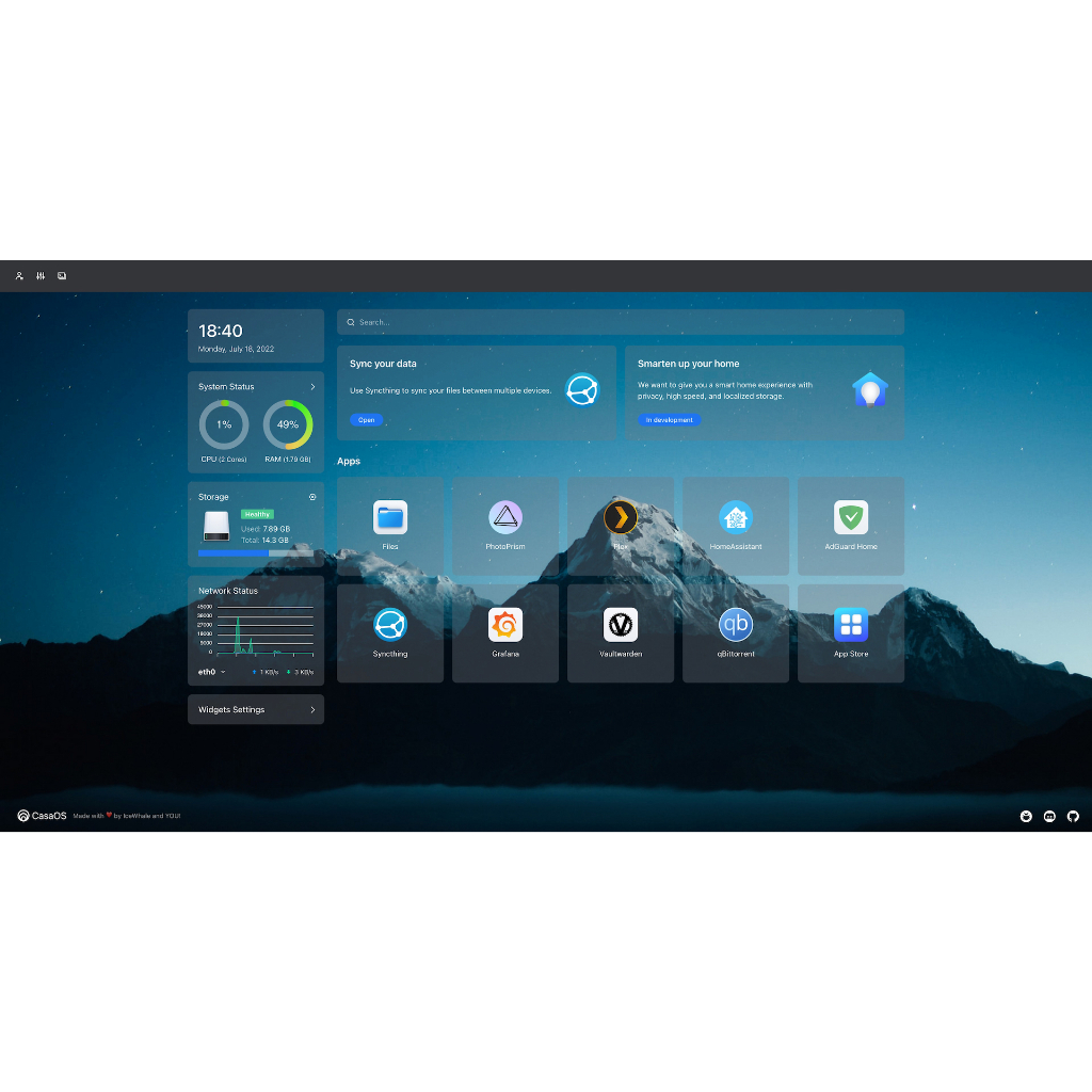 STB N8N X96 Mini S905W CasaOS NAS Server Synology RAM 2GB ROM 16GB